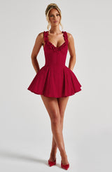 Abito da spiaggia rosso Elva