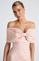 Abito Maxi Rosa Pesca