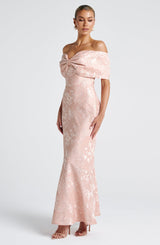 Abito Maxi Rosa Pesca