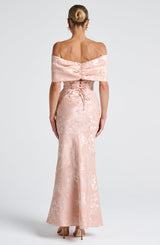 Abito Maxi Rosa Pesca