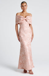 Abito Maxi Rosa Pesca