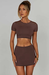 Maglia Donna Eve Top Cioccolato