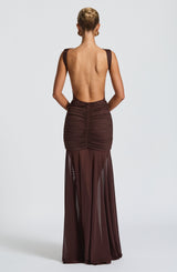 Gonna Maxi in Pannolenci Plum
