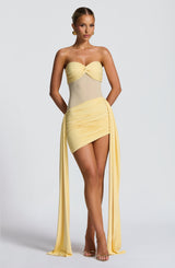 Fiorella Mini Dress - Lemon