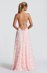 Abito Maxi Rosa Chic