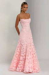 Abito Maxi Rosa Chic