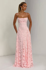 Abito Maxi Rosa Chic