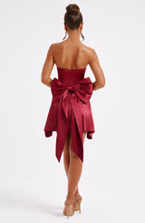 Abito Mini Freja Burgundy