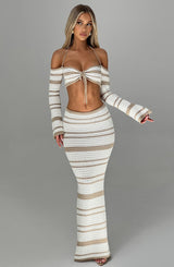 Gonna Maxi Georgia Beige