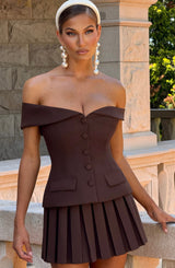 Gretchen Mini Gonna Plum Brown