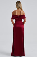 Abito Maxi Burgundy
