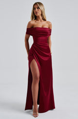 Abito Maxi Burgundy