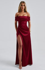 Abito Maxi Burgundy