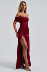 Abito Maxi Burgundy