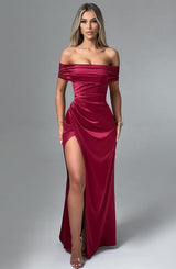 Abito Maxi Burgundy