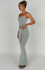 Pantaloni Heidi Acciaio