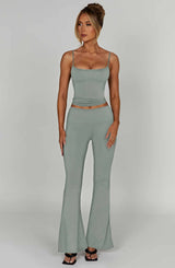 Pantaloni Heidi Acciaio