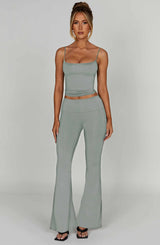 Pantaloni Heidi Acciaio