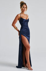 Abito Maxi Blu Notte