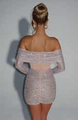 Hydra Mini Dress - Nude