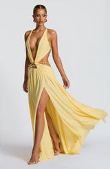 Essenza Maxi Dress - Lemon