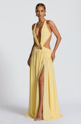 Essenza Maxi Dress - Lemon