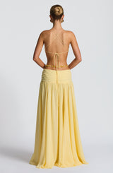 Essenza Maxi Dress - Lemon