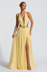 Essenza Maxi Dress - Lemon