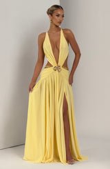 Essenza Maxi Dress - Lemon