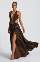 Essenza Maxi Dress - Leopard Print