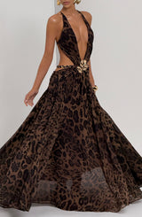 Essenza Maxi Dress - Leopard Print