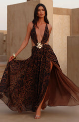 Essenza Maxi Dress - Leopard Print