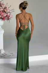 Abito Maxi Isobel - Design Esclusivo in Verde