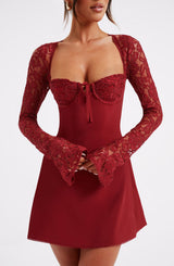 Abito Mini Rosso Donna