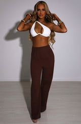 Pantaloni Jadae Cioccolato