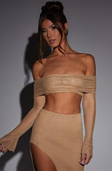 Vestito Jana Top in Oro Sparkle