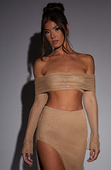 Vestito Jana Top in Oro Sparkle