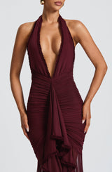 Abito Maxi Janessa - Cherry Lacquer