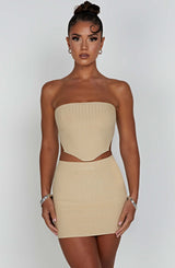 Jaz Top Beige Chic