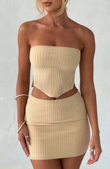 Jaz Top Beige Chic