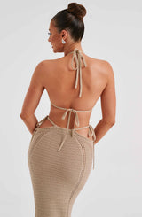 Jia Top Beige Crochet