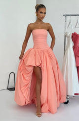 Abito Maxi da Sera in Pesca