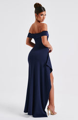 Abito Maxi Blu Navy Donna