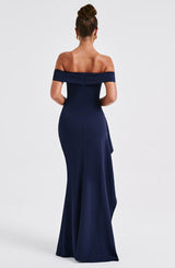Abito Maxi Blu Navy Donna