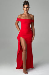 Abito Maxi Rosso Donna
