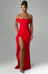 Abito Maxi Rosso Donna