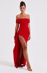 Abito Maxi Rosso Donna