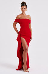 Abito Maxi Rosso Donna