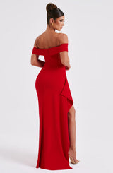 Abito Maxi Rosso Donna
