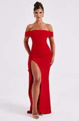 Abito Maxi Rosso Donna